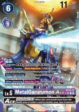 ST16-12, SR, MetalGarurumon Ace (Alternate Art)