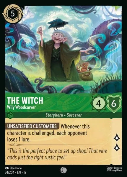 12WIL-074, C, The Witch - Wily Woodcarver (Foil)