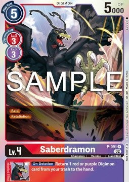 P-091, P, Saberdramon (EX05 Box Topper)