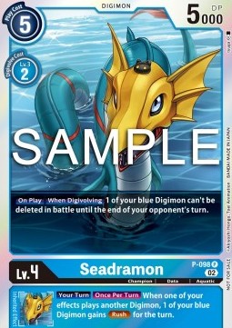 P-098, P, Seadramon (EX5 Box Topper)