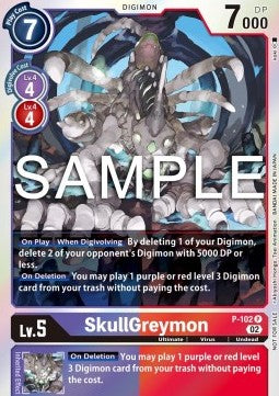 P-102, P, SkullGreymon (EX5 Box Topper)