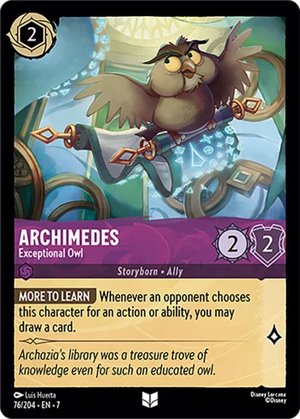 7ARC-076, UC, Archimedes - Exceptional Owl