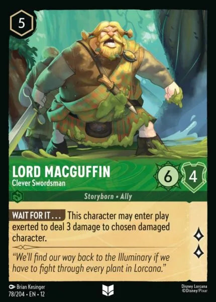 12WIL-078, UC, Lord MacGuffin - Clever Swordsman (Foil)