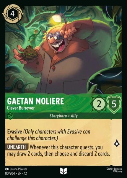 12WIL-080, UC, Gaetan Moliere - Clever Burrower (Foil)
