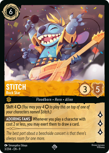9FAB-003, SR, Stitch - Rock Star (Foil)