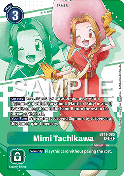 BT14-085, R, Mimi Tachikawa (Premium Heroines Alternate Art)