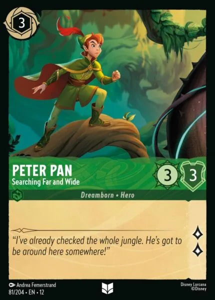 12WIL-081, UC, Peter Pan - Searching Far and Wide