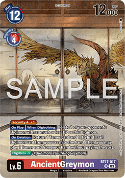 BT17-017, SR, AncientGreymon (ver. CHAMPIONSHIP 2024)