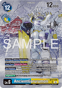BT17-028, SR, AncientGarurumon (ver. CHAMPIONSHIP 2024)
