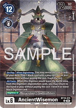 BT18-074, UC, AncientWisemon (ver. CHAMPIONSHIP 2024)