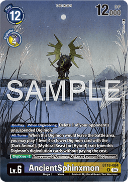 BT18-084, R, AncientSphinxmon (ver. CHAMPIONSHIP 2024)
