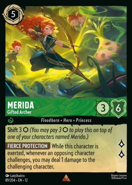 12WIL-089, R, Merida - Gifted Archer (Foil)