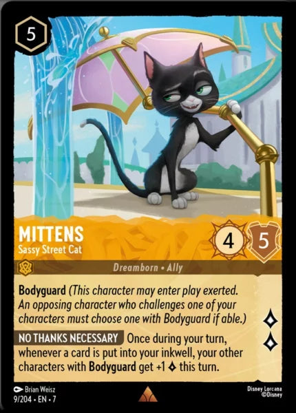 7ARC-009, R, Mittens - Sassy Street Cat (Foil)