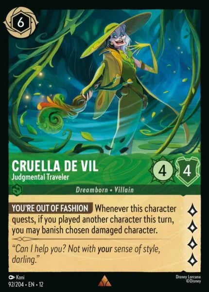 12WIL-092, R, Cruella De Vil - Judgmental Traveler