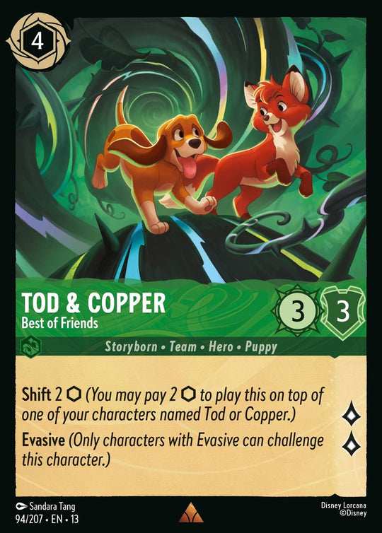 13ATK-094, R, Tod & Copper - Best of Friends (Foil)