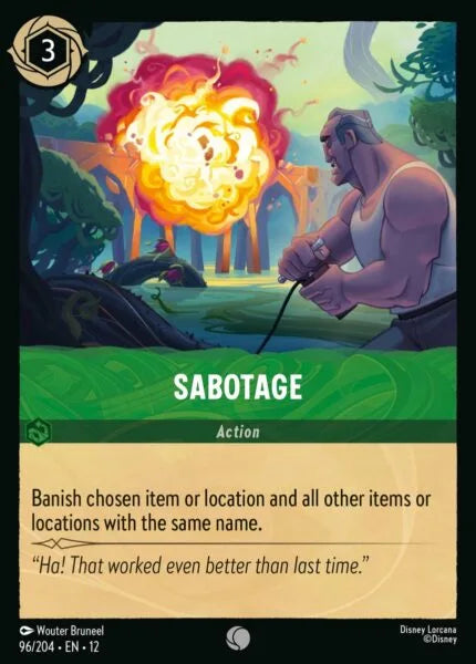 12WIL-096, C, Sabotage (Foil)