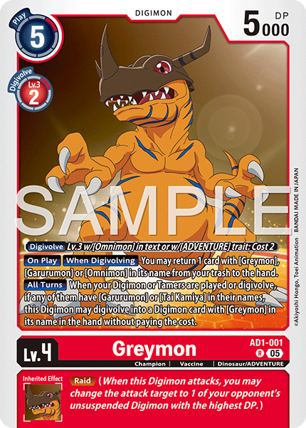 AD1-001, R, Greymon