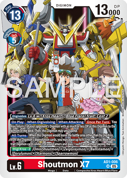 AD1-006, SR, Shoutmon X7