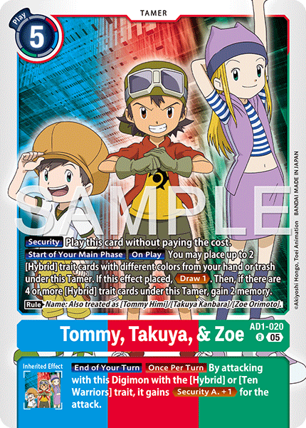 AD1-020, R, Tommy, Takuya, & Zoe