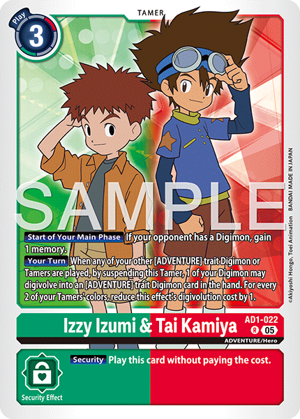 AD1-022, R, Izzy Izumi & Tai Kamiya