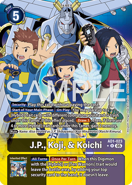 AD1-023, R, J.P., Koji, & Koichi (Alternate Art)