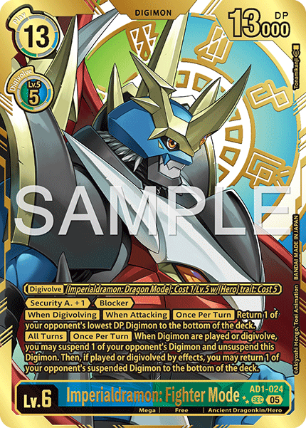 AD1-024, SEC, Imperialdramon: Fighter Mode (2 Star Alternate Art)