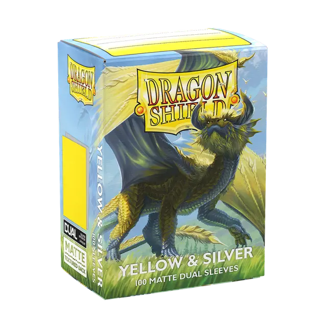 Dragon Shield - Dual Matte - Yellow & Silver(100pcs)