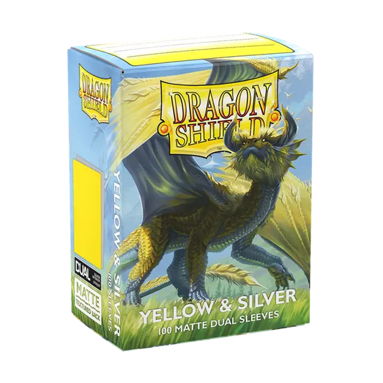Dragon Shield - Dual Matte - Yellow & Silver(100pcs)