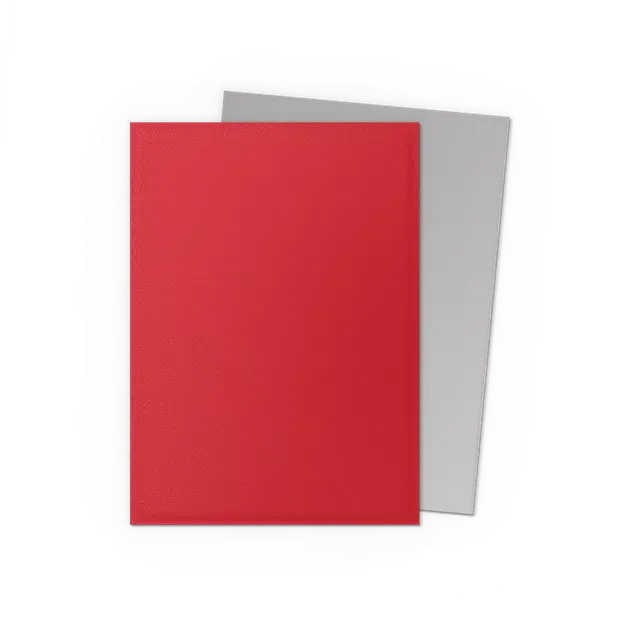 Dragon Shield - Dual Matte - Crimson & Silver(100pcs)