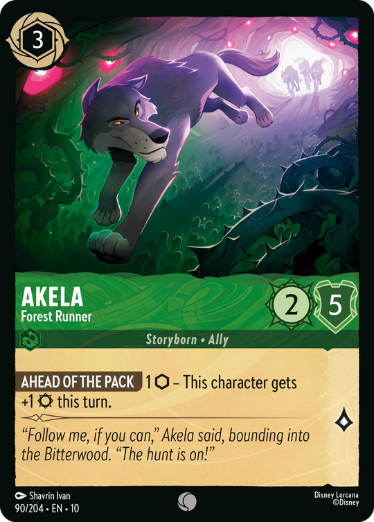 10WHI-090, C, Akela - Forest Runner (Foil)