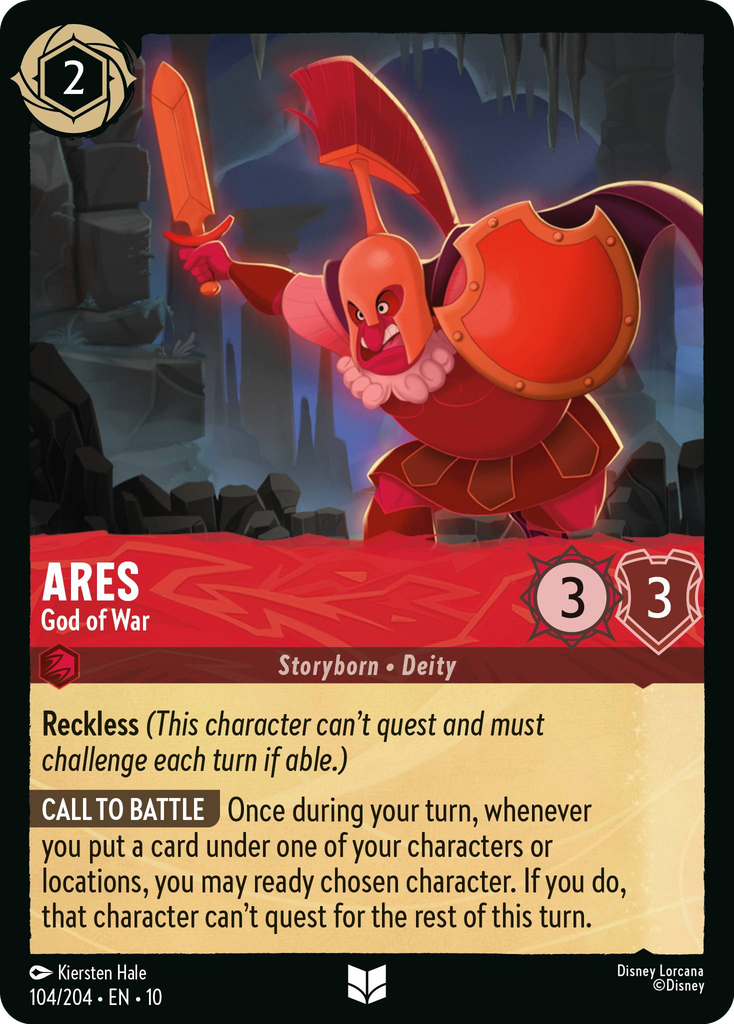 10WHI-104, UC, Ares - God of War (Foil)