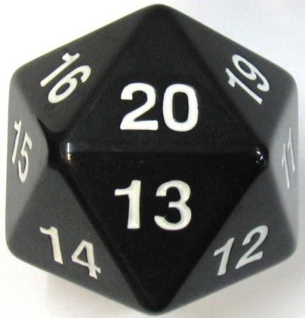 Koplow Games -Jumbo Opaque D20 55mm