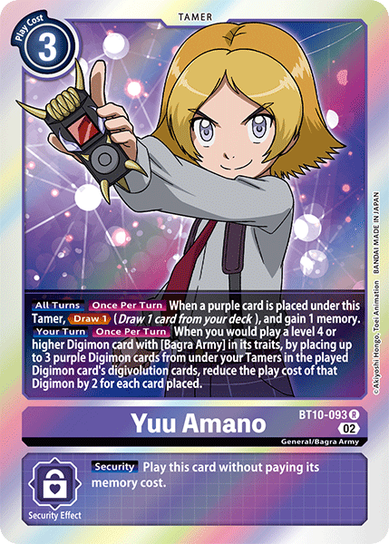 BT10-093 R, Yuu Amano (Revision Pack Reprint)