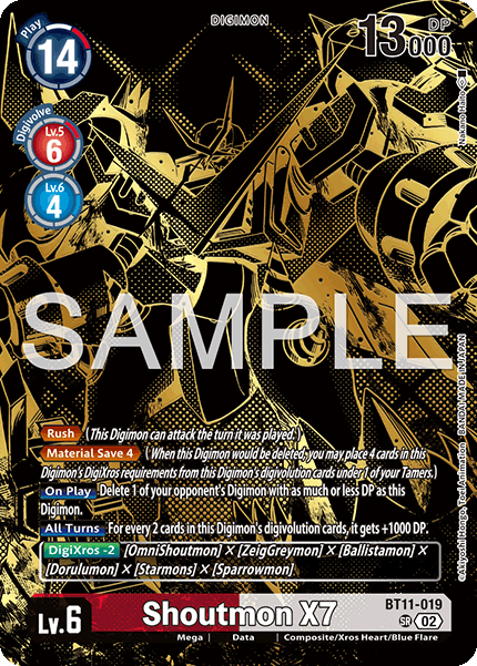 BT11-019 SR, Shoutmon X7 (PB21 Version)