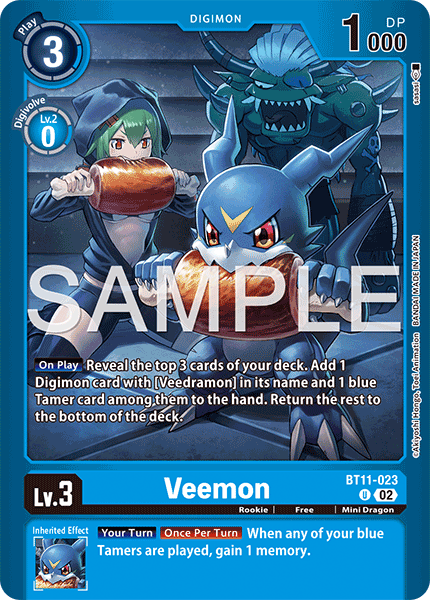 BT11-023, U, Veemon (LM08 Reprint)