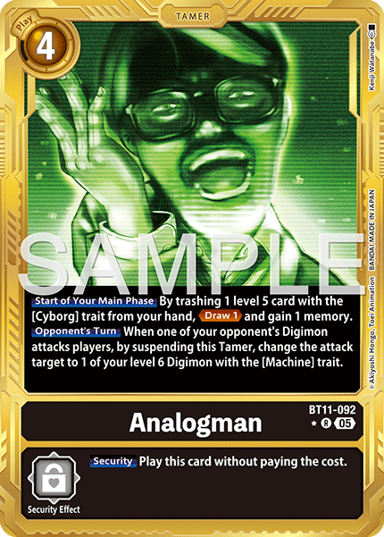 BT11-092, R, Analogman (AD1 Gold Reprint)