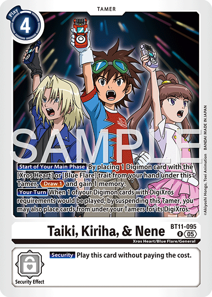 BT11-095, R, Taiki, Kiriha, & Nene (AD1 Reprint)