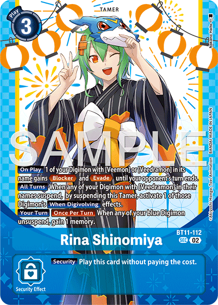 BT11-112 SEC, Rina Shinomiya (PB23 Alternate Art)