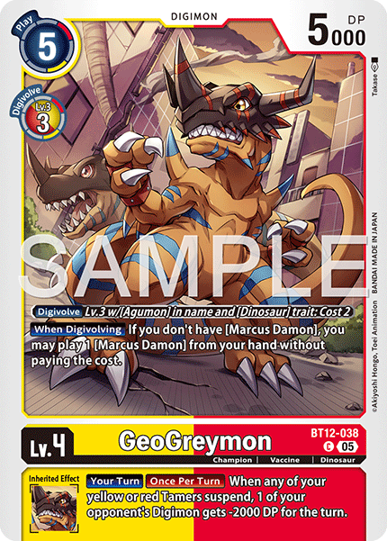 BT12-038, C, GeoGreymon (AD1 Reprint)