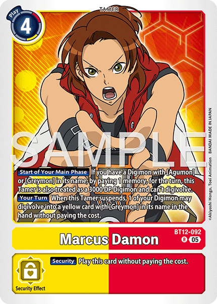 BT12-092, R, Marcus Damon (AD1 Reprint)