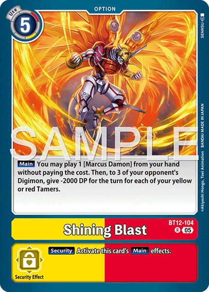 BT12-104, R, Shining Blast (AD1 Reprint)