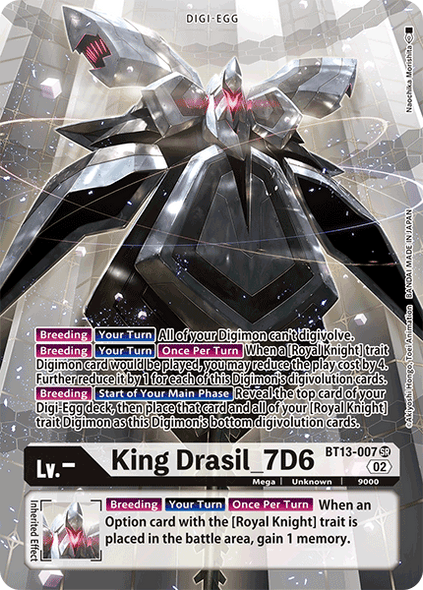 BT13-007 SR, King Drasil_7D6 (Alternate Art)