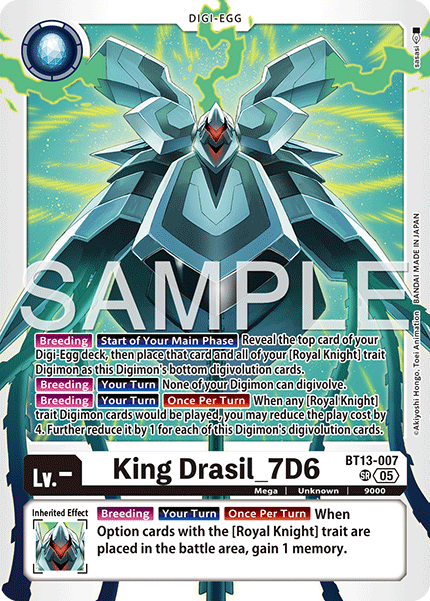 BT13-007, SR, King Drasil_7D6 (AD1 Reprint)
