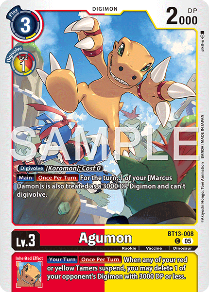 BT13-008, C, Agumon (AD1 Reprint)