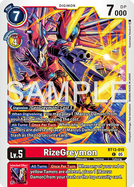 BT13-015, C, RizeGreymon (AD1 Reprint)