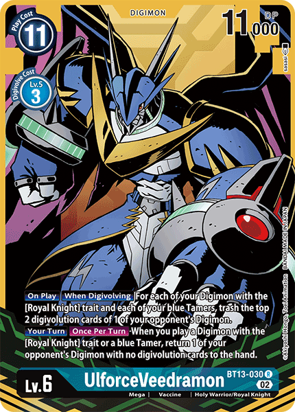 BT13-030 R, UlforceVeedramon (Alternate Art)