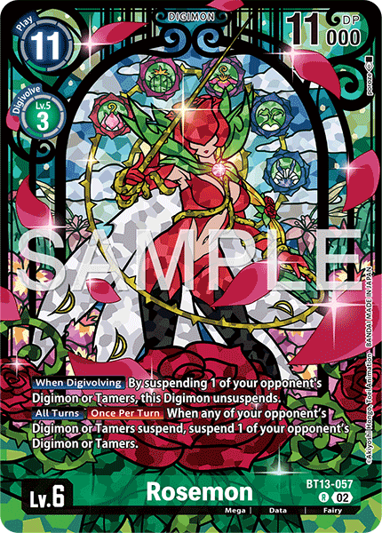 BT13-057 R, Rosemon (PB23 Alternate Art)