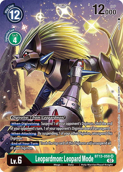 BT13-058 SR, Leopardmon: Leopard Mode (Alternate Art)