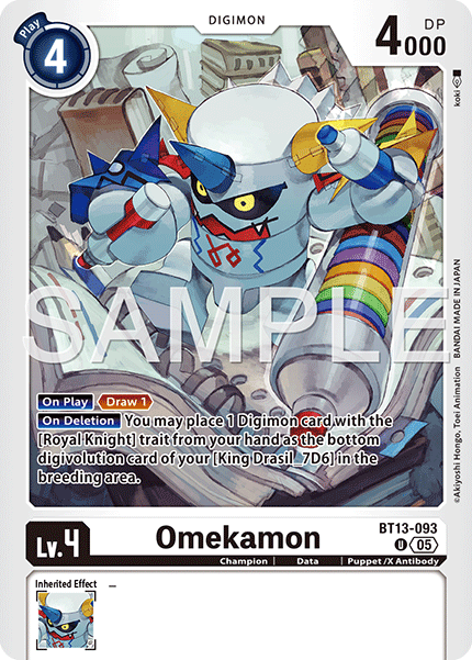 BT13-093, U, Omekamon (AD1 Reprint)