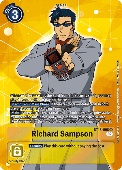 BT13-098 U, Richard Sampson (Box Topper)